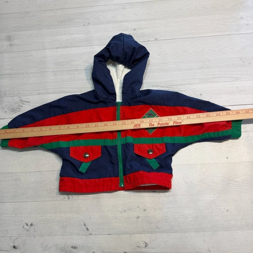 Vintage‎ weather tamer baby colorblock baseball jacket 12 months